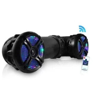 Pyle PLATV65BT Altoparlanti 800 Watt Marini Bluetooth Amplificati Impermeabili 6,5" Nero - Foto 1 di 6