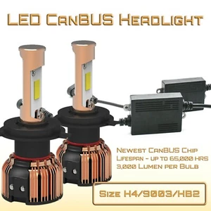 New Gen CanBUS LED Headlight Kit- H4/9003/HB2 - Dual Beam LED Kit - Foto 1 di 2