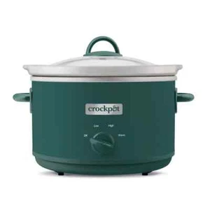 Crock-Pot 4.5qt Slow Cooker Ponderosa Green: Ceramic Stoneware, 3 Settings - Picture 1 of 5