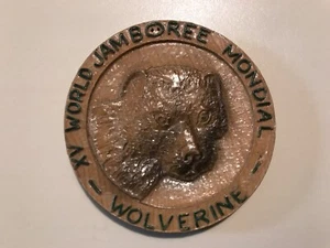 XV Jamboree Mundial ~ Wolverine - Ficha de madera - Imagen 1 de 5
