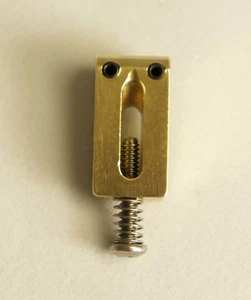 SINGLE Brass Bridge Saddles for Fender Vintage, American Strat, Charvel Guitars  - Picture 1 of 1