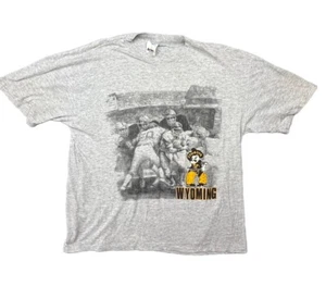 Camisa Vintage Wyoming Cowboys University Artex XL Fútbol Hecha en EE. UU. Logo - Imagen 1 de 9