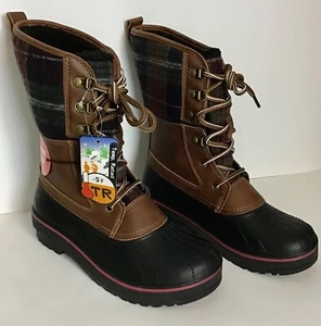 TIMES AND TRU WOMENS MEMORY FOAM WINTER BOOTS SIZE 6 - Picture 1 of 10