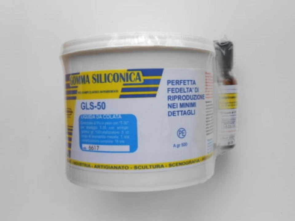 PROCHIMA GLS-50 GOMMA SILICONICA LIQUIDA DA COLATA 500gr per stampi bricolage