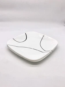 Corelle Simple Lines Set of 3 Square Luncheon Plates 9" Diameter - Picture 1 of 8