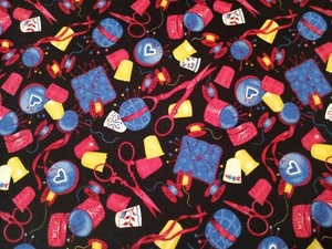 Fabric Traditions 1993 Quilt-Craft Fabric Ribbon Sewing Materials Pattern 1 Yard - Picture 1 of 6