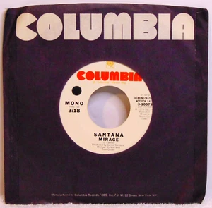 Santana – Mirage - 1974 Columbia 3-10073 Mono/Stereo PROMO 7" Rock 45 Single NM - Picture 1 of 6