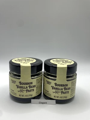 Paquete de 2 pasta de vainilla Trader Joe’s Bourbon 4 oz total 8 oz X 2 frascos Foto 1 de 2