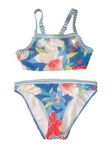 NEW Roxy Women's Island Trip Crop Top Swimsuit Set Bikini Set Size 14 - Picture 1 of 5