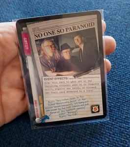 No One So Paranoid 1996 Gencon promo X-Files CCG TCG Card Game PR96-0004-GCon - Picture 1 of 2