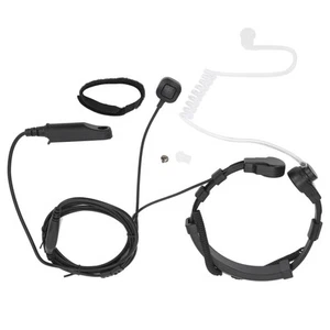 Gardło Słuchawki douszne Zestaw słuchawkowy Air Rura akustyczna Gardło Wibracje PTT Mic Headset Fü UR - Zdjęcie 1 z 22