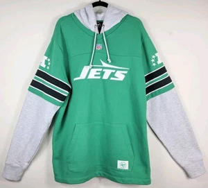 New York Jets NFL '47 Brand Throwback Hoodie Sweatshirt Heavy Herren Gr. XL - Bild 1 von 12