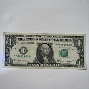 Birthday Note Date 06-09-1962 Fancy Serial Number 06091962 $1 June 9th 1962 - Picture 1 of 4