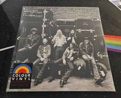 Allman Brothers Band Live Fillmore East 2 LP Red Black Splatter Vinyl Sealed New - Image 1 of 2