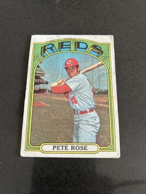Bajada de precio 1972 Topps Pete Rose 559 bueno (superficie, arrugas) semi alto # centrado Foto 1 de 2