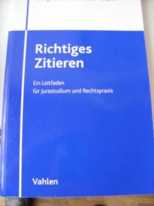 Richtiges Zitieren  Lehrbuch v. Bergmann Schröder Sturm - Bild 1 von 2