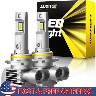 AUXITO Super Bright Conversion 9005 Bulbs LED Headlight Beam High White Q16 2/4X Foto 1 de 4