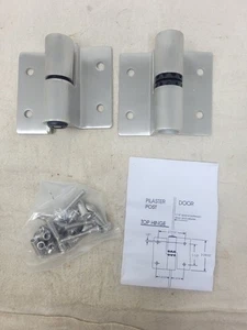 7113 HINGE SURFACE MOUNTED RH-IN/LH-OUT .09" S/S Bathroom Toilet Door Self Close - Picture 1 of 9