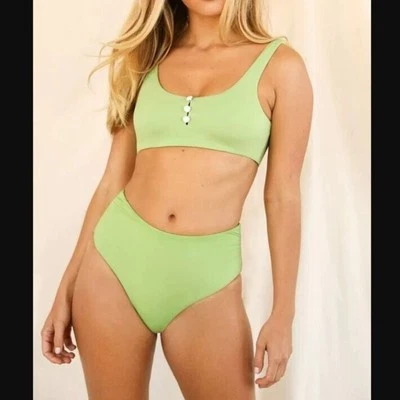 Parte inferior de biquíni Dippin' Daisy's Sunset jade XS - Imagem 1 de 4