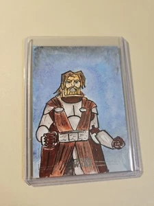 Star Wars Topps Obi Wan Kenobi Sketch Card By Mongola Das - Picture 1 of 2