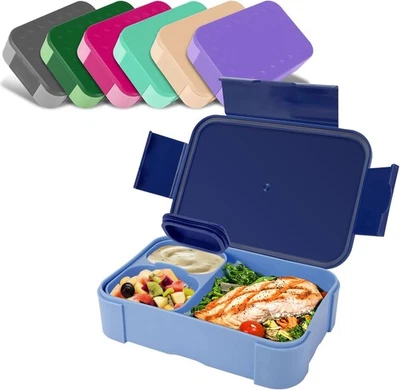 Brotdose Kinder mit Fächern, 900 ml auslaufsichere Lunchbox, Reise-Lunchbox - Bild 1 von 4