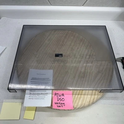 Aiwa Q50 Turntable Parts - Dust Cover - With Wear And Some Cracking - Image 1 of 4