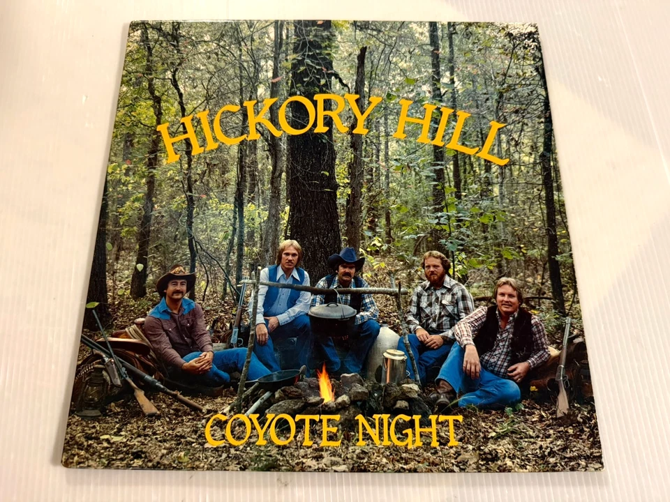 HICKORY HILL Coyote Night SIGNED LP 1982 Custom AUTOGRAPHED BY BAND TX BLUEGRASS - Image 1 of 4