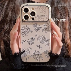 For iPhone 15 14 Plus 13 12 11 Pro/Max Back Phone Case Cover Elegant Rose TPU - Picture 1 of 7