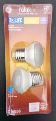 (2 Bulbs) GE Relax 25-Watt EQ Warm White Medium Base (E-26) Dimmable Light Bulb - Image 1 of 3