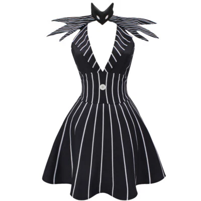 The Nightmare Before Christmas Cosplay Costume Jack Skellington Dress  - Image 1 of 4