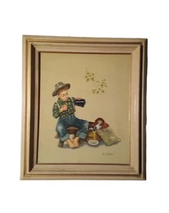 1950's Mysterious Malady by Bill Barden Oil/Canvas | 31"x28" | Norman Rockwell - Picture 1 of 8