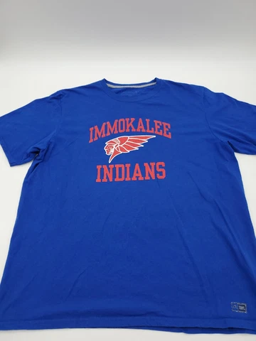 Russell Athletic Immokalee Indians Shirt XL Mens Blue Sports..T51 Cover