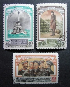 Russia 1954 #1726-1728 Variety CTO H OG Russian Sevastopol Defense Set $40.00!! - Picture 1 of 3