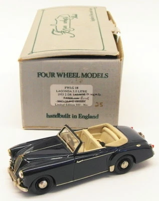 Modelos de cuatro ruedas escala 1/43 FWLG18 - 1953 Lagonda 3,0 Ltr Drophead - azul Foto 1 de 4