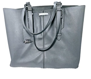 Authentic Carvela Grey Leather Tote Bag Large Designer Shoulder Bag New - Picture 1 of 5