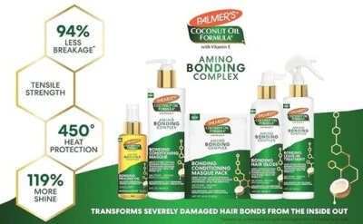 Palmer's | Fórmula de óleo de coco Amino Bonding produtos para cuidados com os cabelos danificados - Imagem 1 de 4