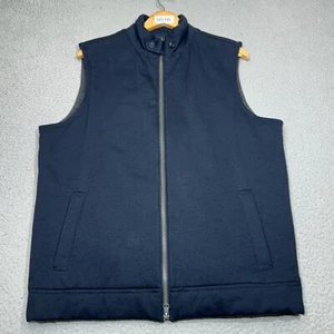 Banana Republic Vest Men Large Full Zip Lined Modal Pockets Golf Gilet Casual - Picture 1 of 9