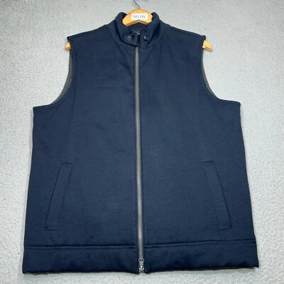 Banana Republic Vest Men Large Full Zip Lined Modal Pockets Golf Gilet Casual - Image 1 of 4