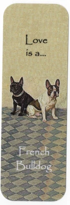 K9-KARDS FRENCH BULLDOG FRENCHIE BEAUTIFUL DOG BOOKMARK SAME IMAGE BOTH SIDES GREAT GIFT