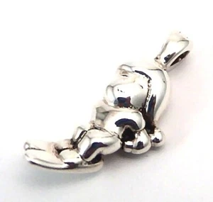 Sterling Silber Anhänger Skifahrer süß nagelneu - Bild 1 von 3