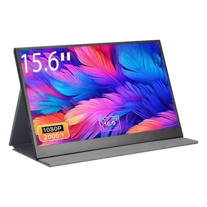 15,6 Zoll Portable Monitor 1920x1080 Bildschirm HDMI/USB C Lautsprecher - Bild 1 von 7