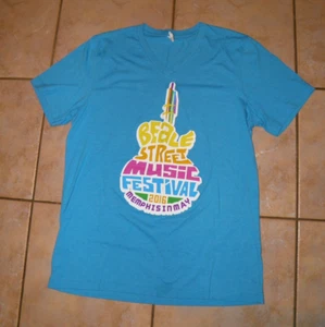 Women's Beale Street Music Festival Memphis TN 2016 SS T-shirt V-neck Size L EUC - Picture 1 of 8