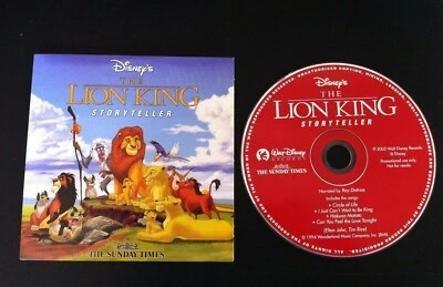 Disney THE LION KING - Storyteller - UK - 47 Minutes CD - 2005. Elton John. Rice - Image 1 of 4