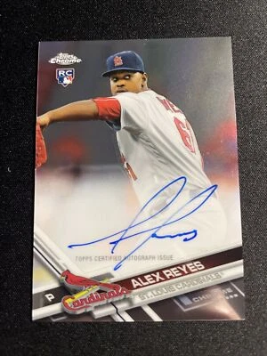 2017 Topps Chrome Rookie Autograph Alex Reyes RC AUTO CARDINALS! - Image 1 of 4