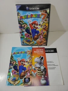 Mario Party 7 per Nintendo GameCube gioco completo disco manuale inserti custodia - Foto 1 di 8