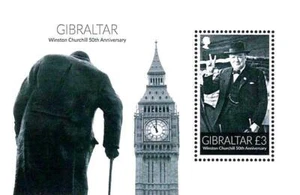 GIBRALTAR 2015 WINSTON CHURCHILL S/S MNH MILITAR SEGUNDA GUERRA MUNDIAL, NOBEL, TORRE DEL RELOJ - Imagen 1 de 1