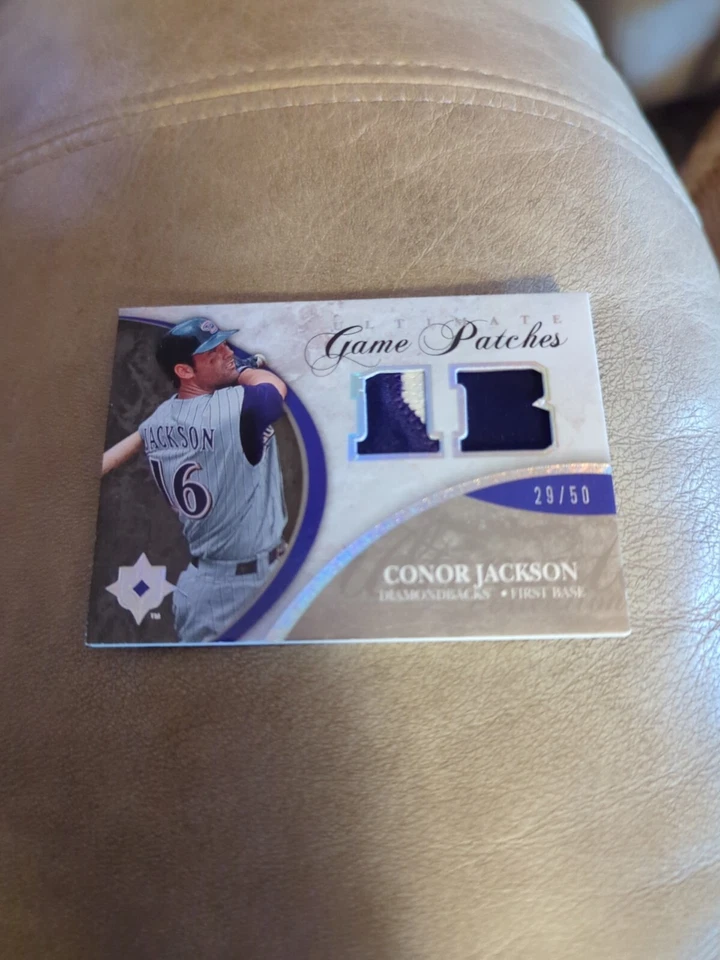 2006 Ultimate Collection Игровые Материалы /50 Нашивка Конора Джексона #UP-CJ - Изображение 1 из 2