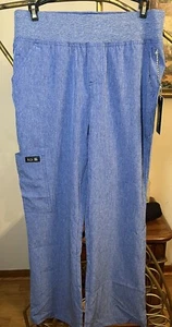 NWT Koi Basics Scrub Pants Women's Size S Petite Laurie Yoga-Style Light Blue - Picture 1 of 9