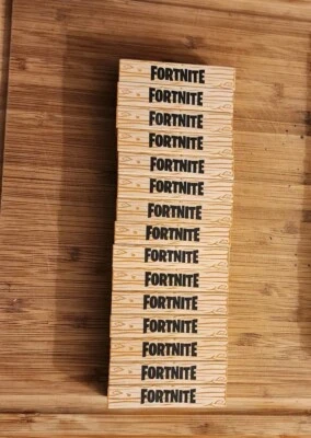Jenga Wood Fornite  Game Replacement Lot 15 Wood Block Pieces Parts Only  - Image 1 of 3