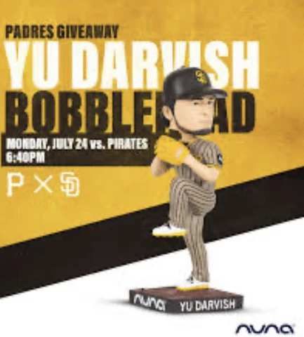 *PRESALE* Yu Darvish 3,000 Strikeouts Bobblehead San Diego Padres 7/24/23 SGA Cover